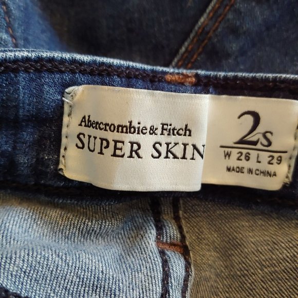 Abercrombe & Fitch Super Skinny denim jeans 26 - Picture 9 of 10
